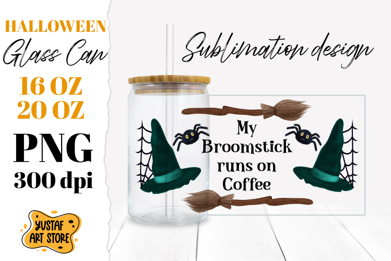 halloween-witch-quote-glass-can-my-broomstick-runs-on-coffee