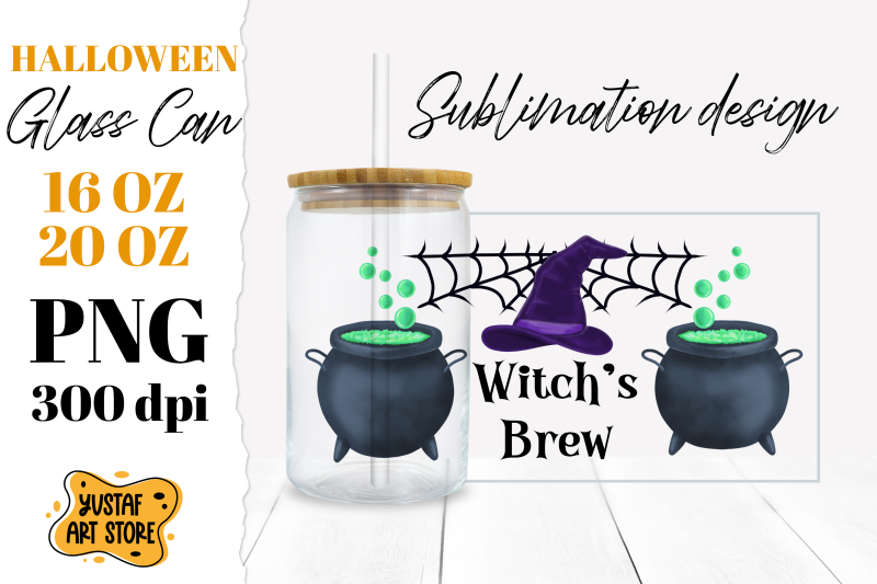 halloween-witch-quote-glass-can-design-witch-039-s-brew