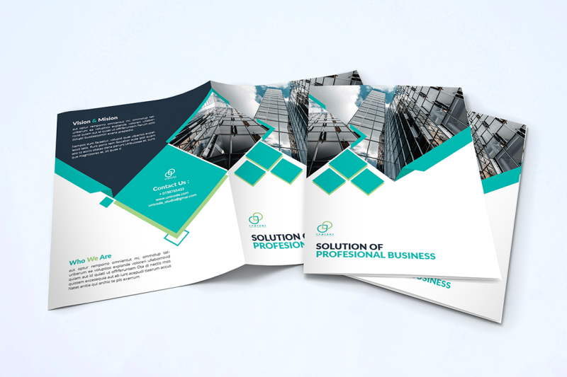 bifold-business-brochure-template