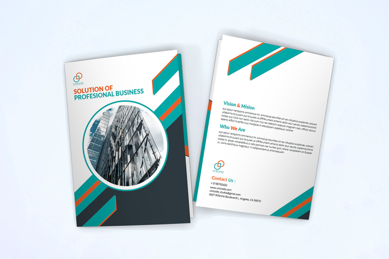 bifold-business-brochure-template