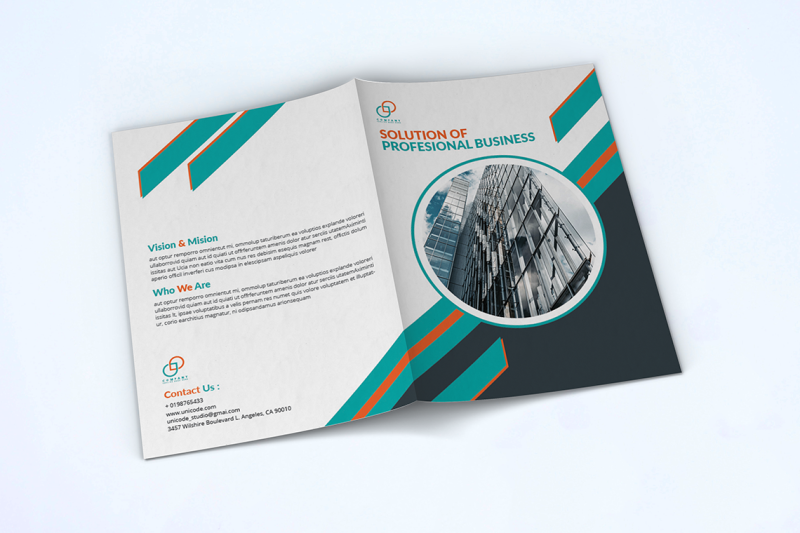 bifold-business-brochure-template