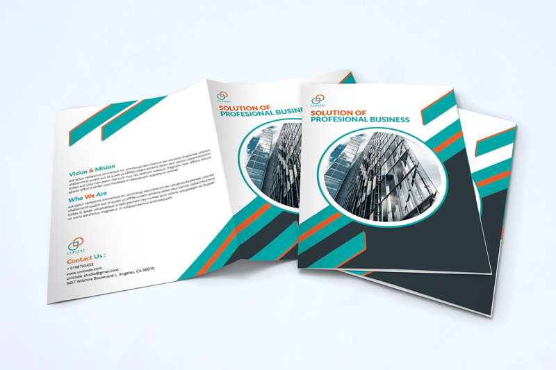 bifold-business-brochure-template