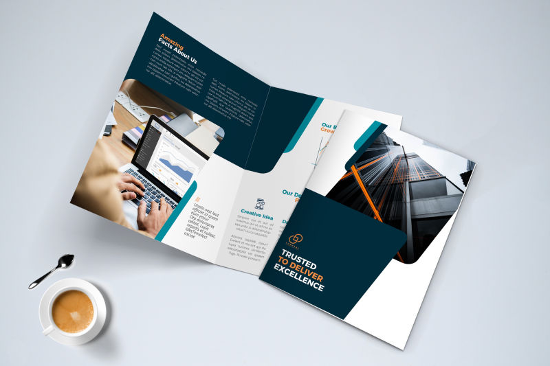 bifold-business-brochure-template