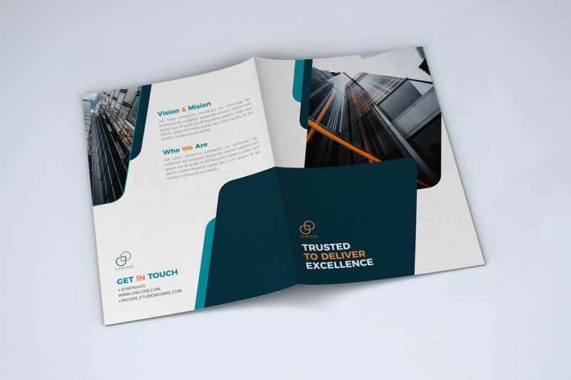 bifold-business-brochure-template