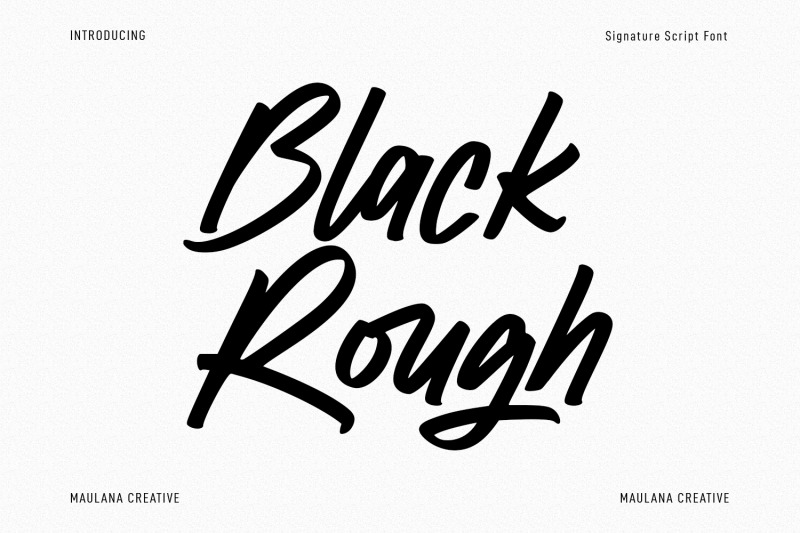 black-rough-script-font