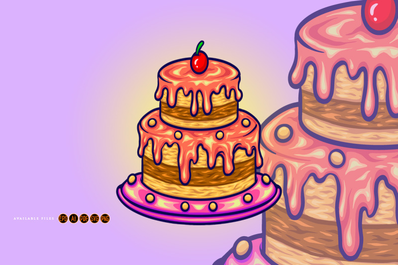 delicious-birthday-cherry-cake-svg