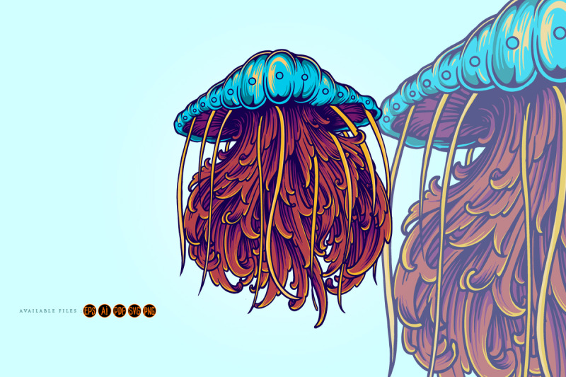 jellyfish-classic-ornament-svg