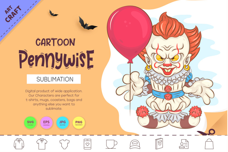 cartoon-pennywise-crafting-sublimation