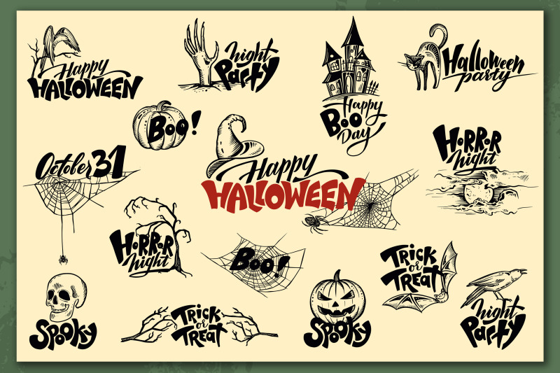 halloween-vector-collection