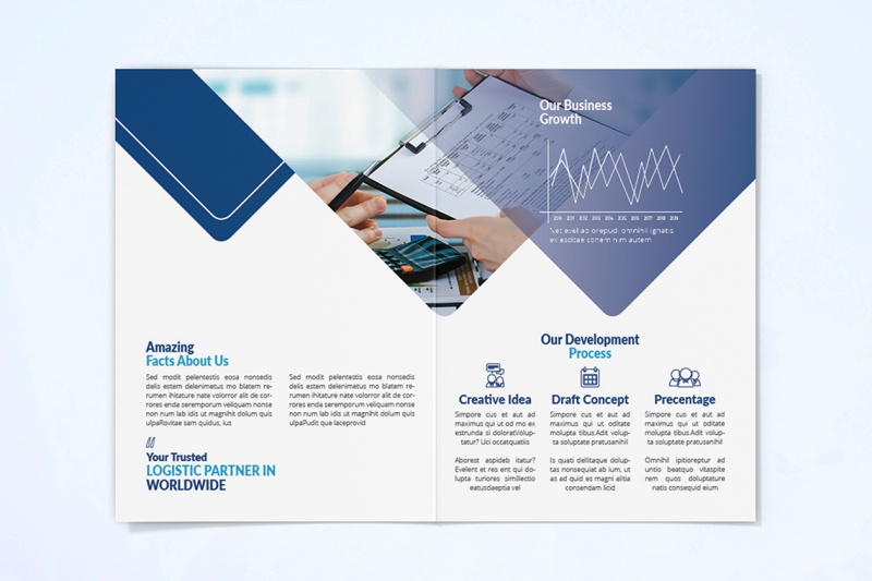 bifold-business-brochure-template