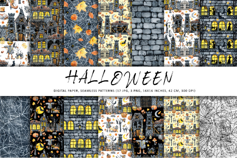 happy-halloween-scary-castle-clipart-digital-paper