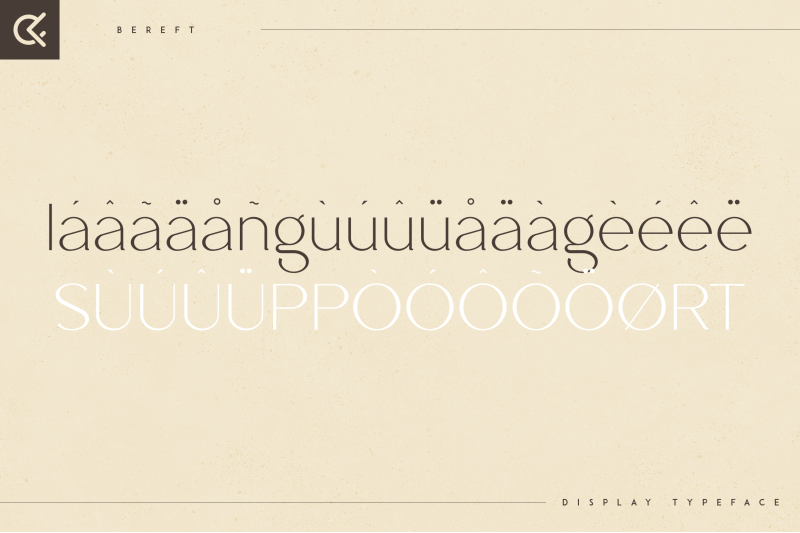 bereft-display-typeface