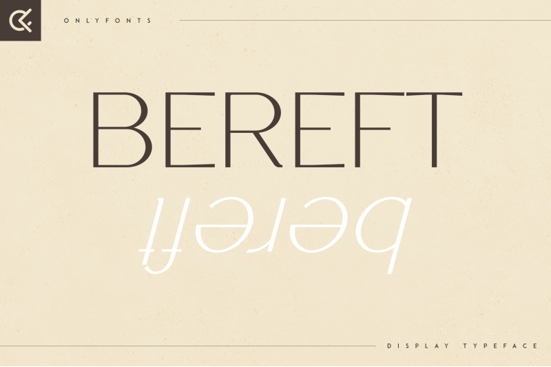 bereft-display-typeface