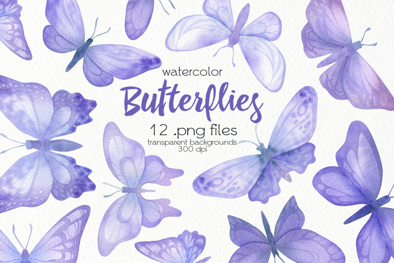 watercolor-purple-butterflies-clipart-png-files