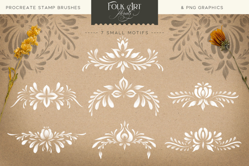 folk-art-floral-procreate-brush-kit