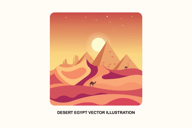 desert-egypt-vector-illustration