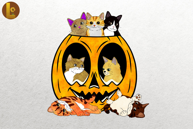 cats-in-pumpkin-halloween