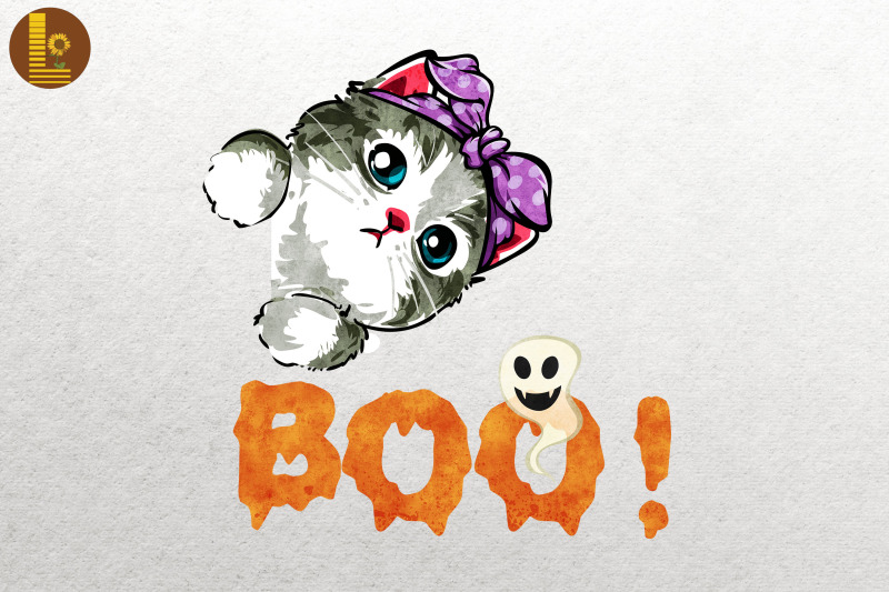 funny-hiding-peekaboo-halloween-cat-boo