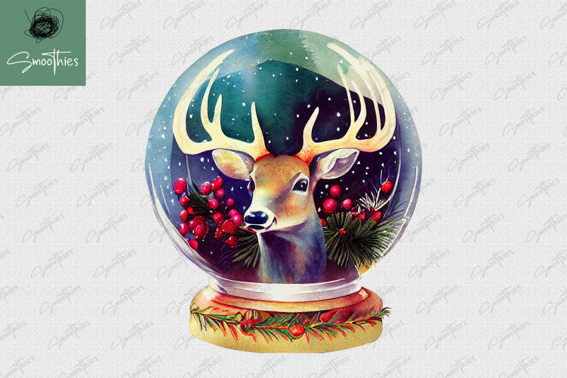 reindeer-face-in-snowglobe-christmas