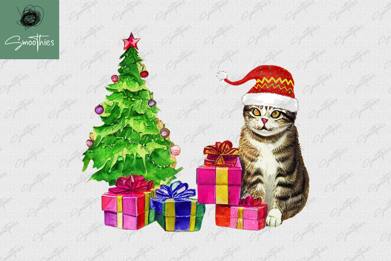 christmas-cat-with-gift-boxes