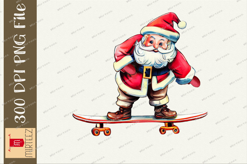 santa-claus-skateboarding