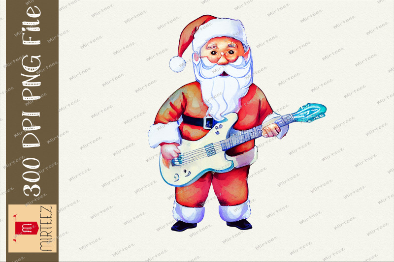 santa-claus-play-guitar