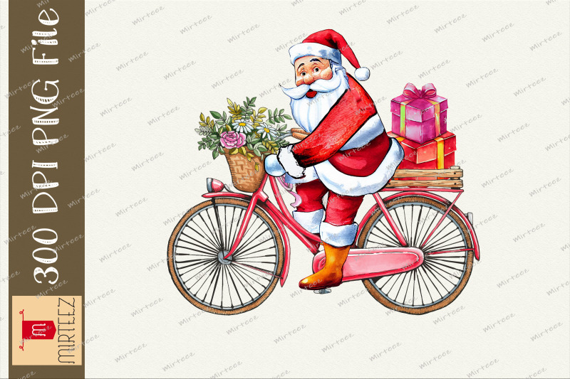 santa-claus-riding-the-bike-christmas