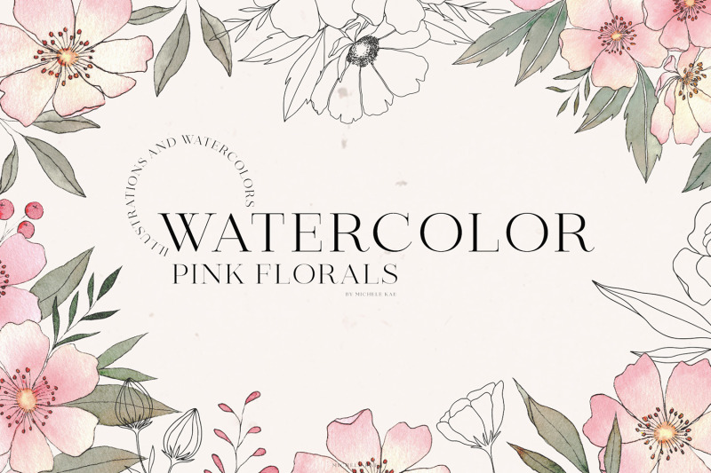 watercolor-pink-florals-amp-ink