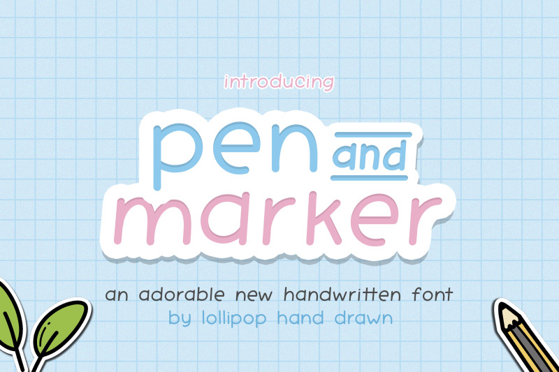 pen-and-marker-font-handwritten-fonts-simple-fonts-neat-fonts