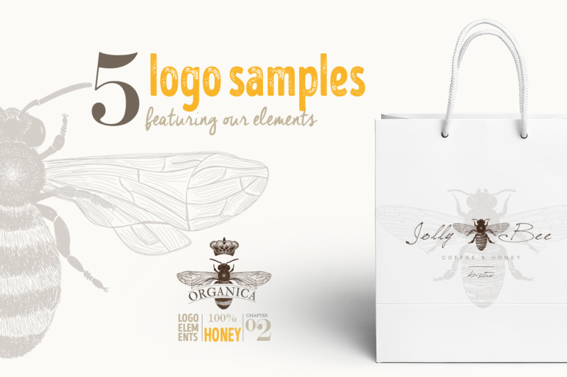 organic-logo-elements-honey