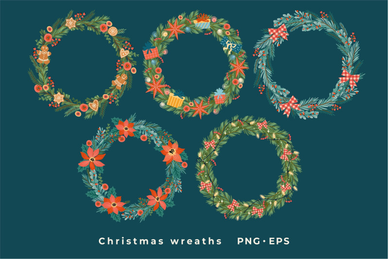 christmas-wreaths-amp-borders