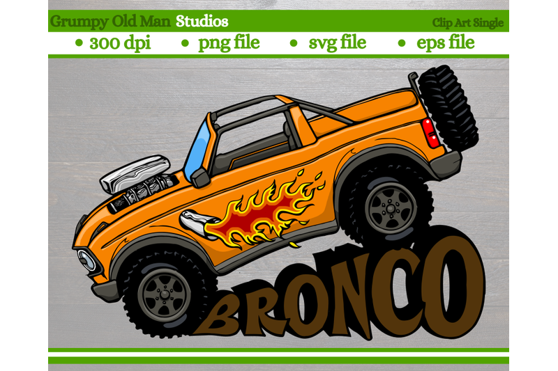 cartoon-4x4-suv-hot-rod-with-top-off-going-down-hill