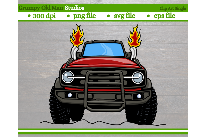 cartoon-4x4-suv-with-hard-top-front-view-4x4-truck