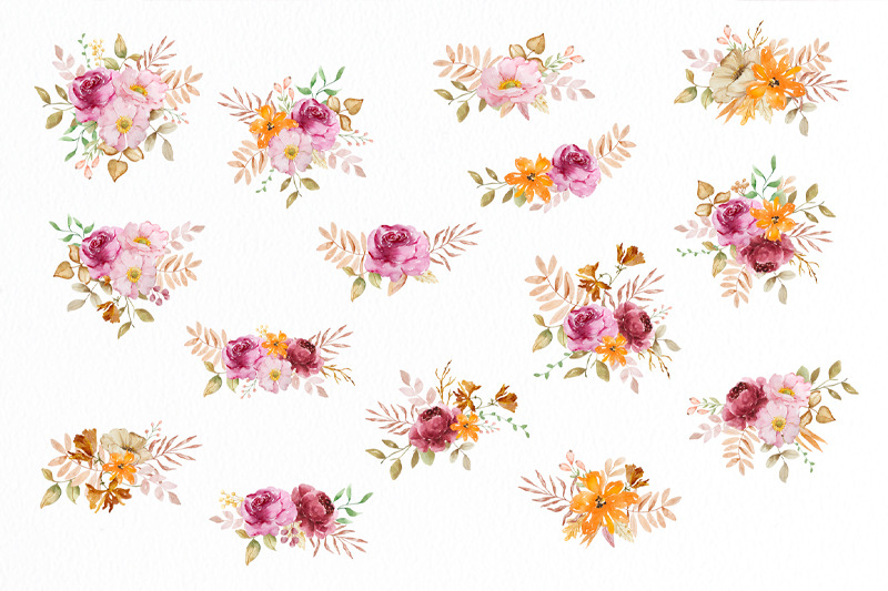 autumn-watercolor-floral-clipart