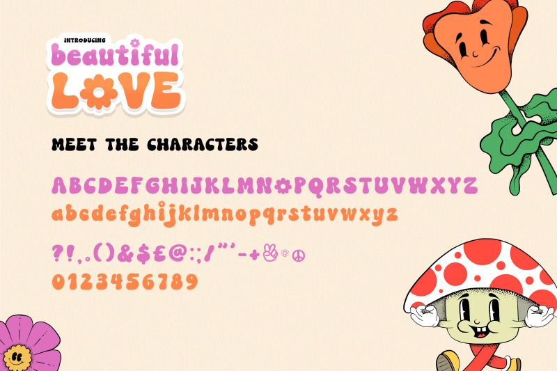 beautiful-love-font-groovy-fonts-vintage-fonts-retro-fonts