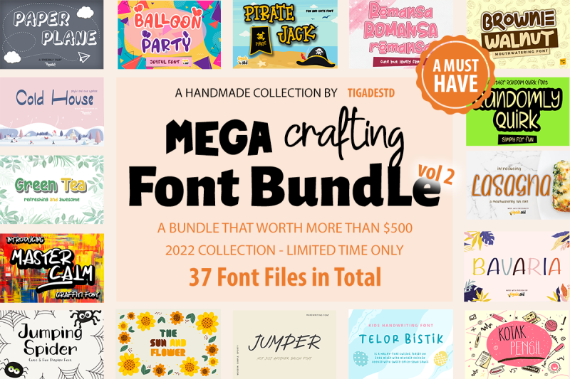 mega-bundle-crafting-font-vol2-crafter-039-s-collections
