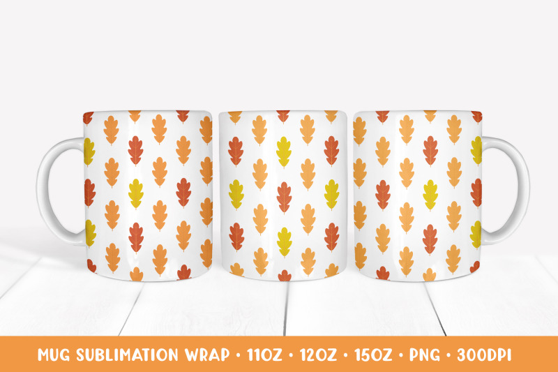 fall-mug-sublimation-wrap-autumn-oak-leaves-mug-wrap-design