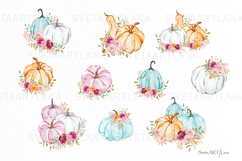 watercolor-pumpkin-clipart-composition