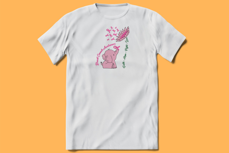 breast-cancer-sunflower-pink-elephant-embroidery