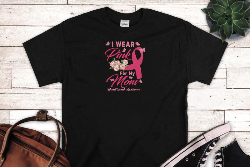 i-wear-pink-for-my-mom-breast-cancer-embroidery