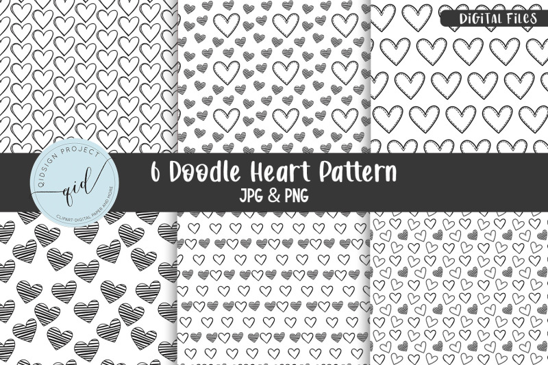 doodle-heart-pattern-6-variations