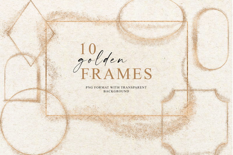 golden-frames-borders-with-golden-dust