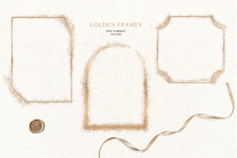 golden-frames-borders-with-golden-dust