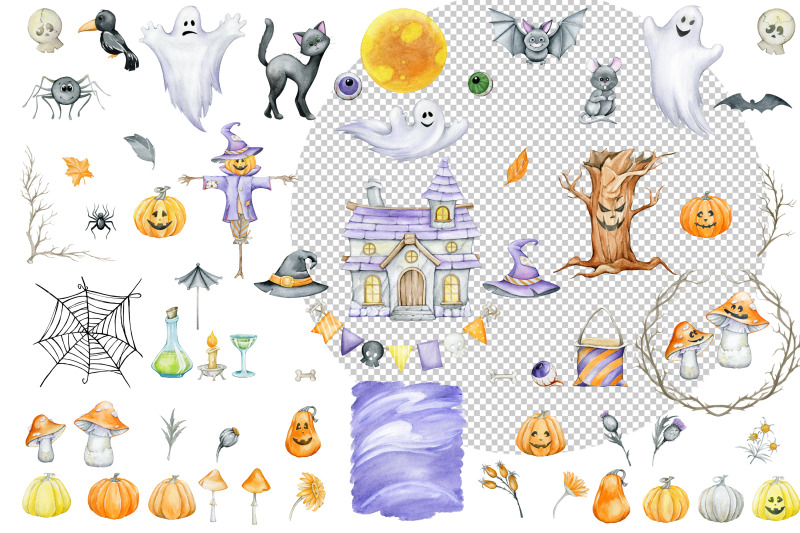 cute-halloween-clipart-illustrations-kawaii-halloween-png-download