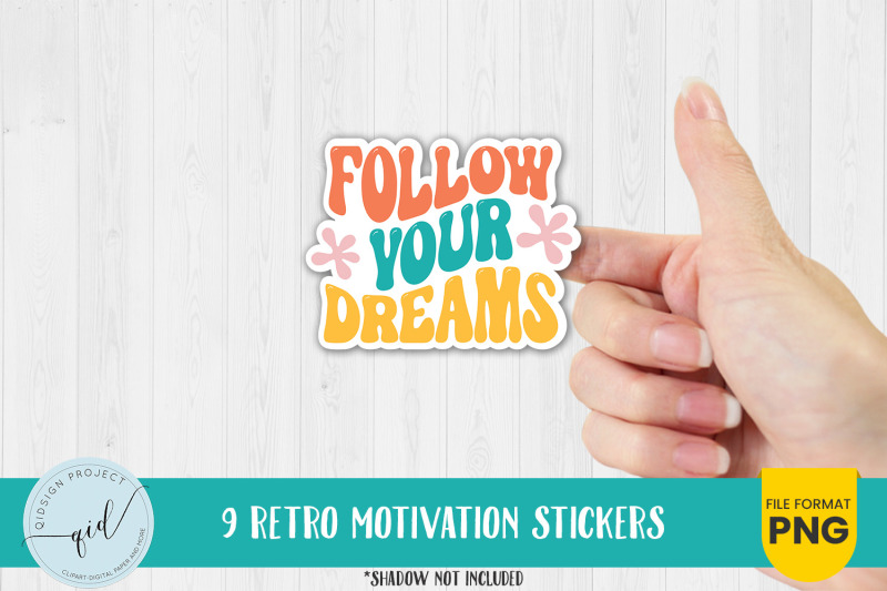 retro-motivation-stickers-9-variations