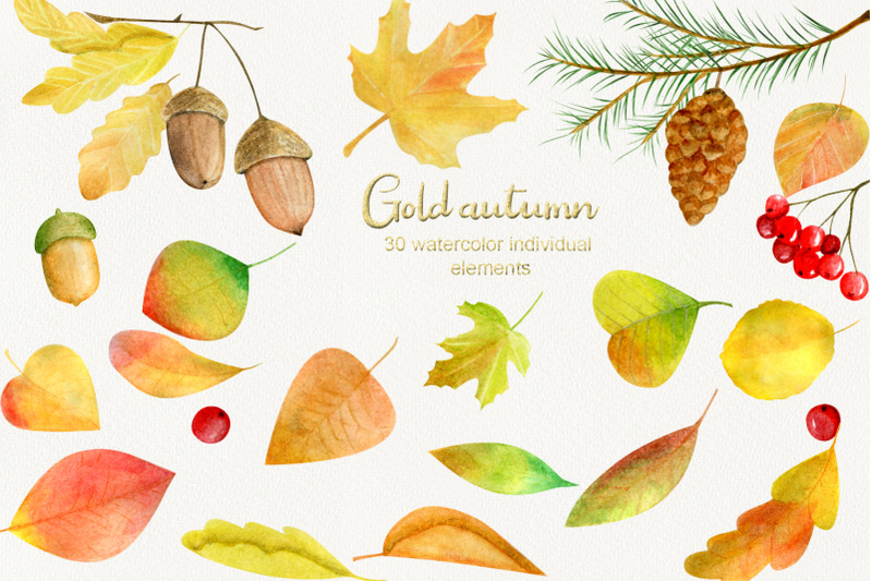 watercolor-gold-autumn-clipart
