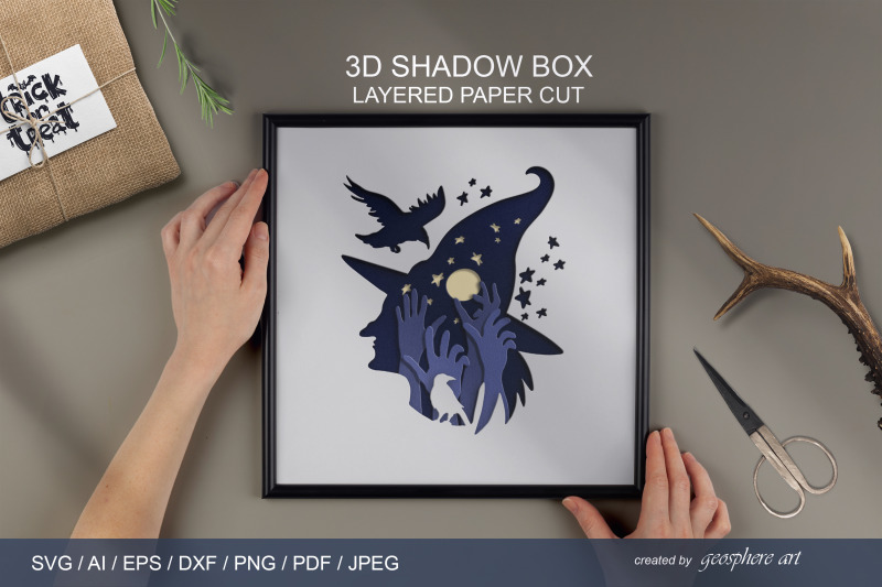 halloween-witch-hat-3d-shadow-box-layered-papercut-svg