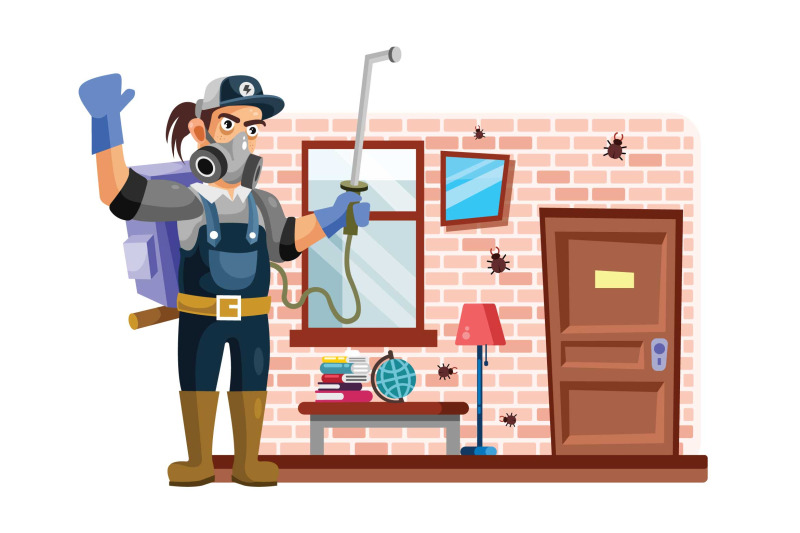 exterminator-or-pest-control-vector-illustration