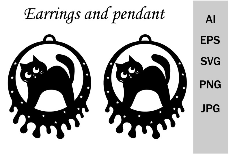 cute-cat-earrings-and-pendants-svg-template-cutting-file