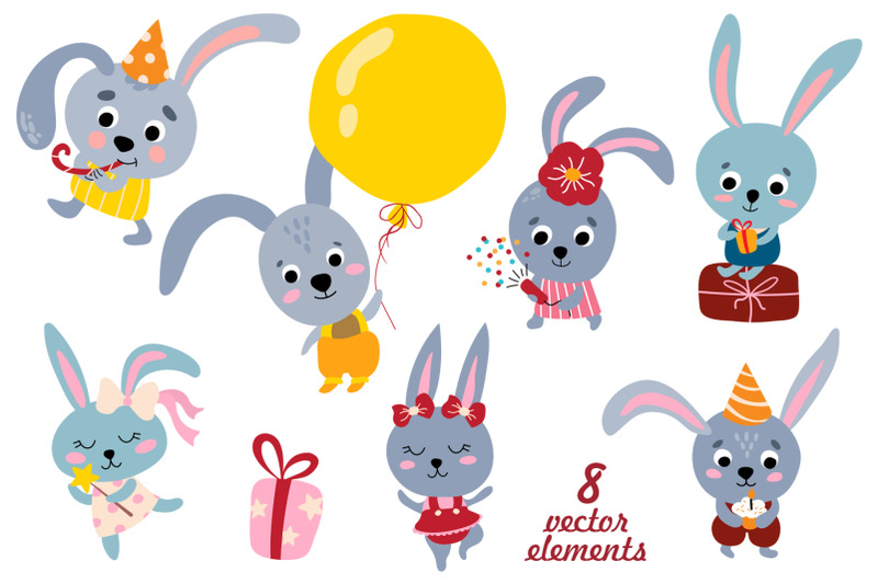 rabbits-party-svg